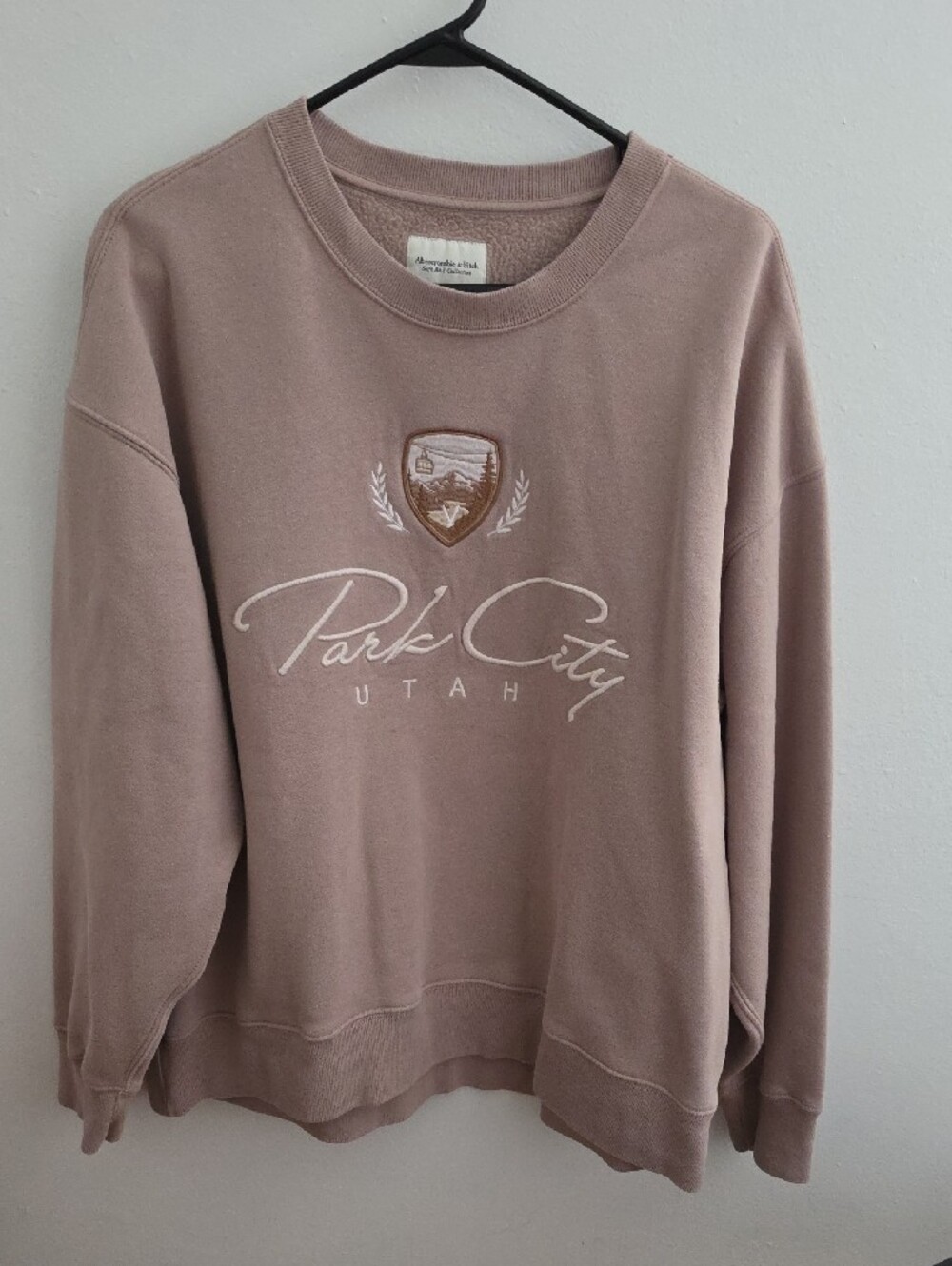 Abercrombie & Fitch Ski Sweatshirt Park City Utah Sz Large - Picture 2 of 6